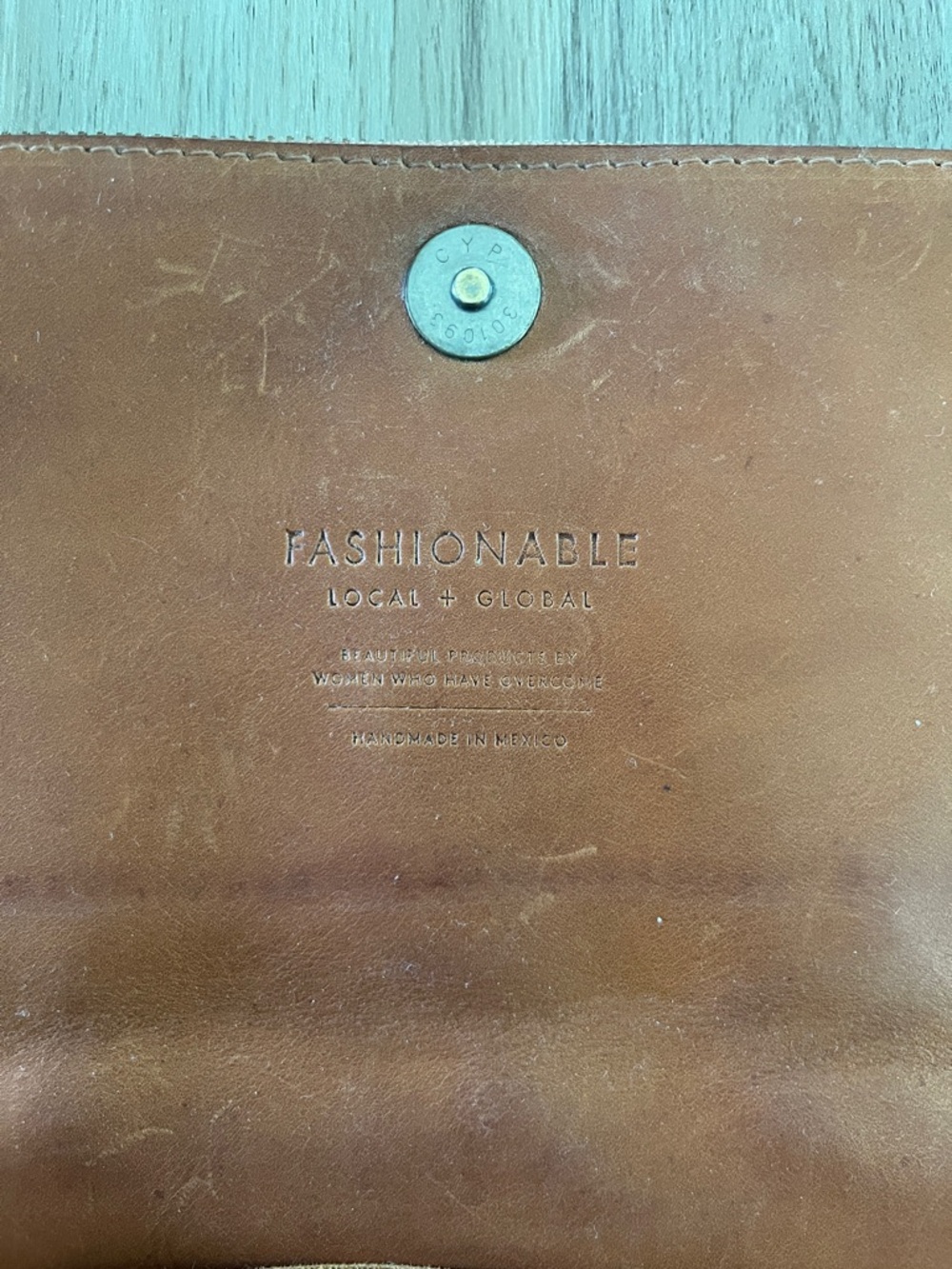 Able Leather Crossbody Bag in Cognac - Picture 6 of 8